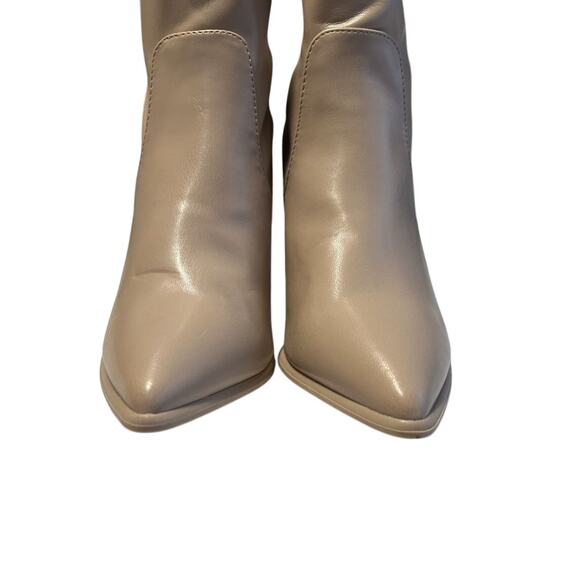 NWI Mia Stiletto Pointed Toe Nude/Tan Pull on Teyla Ankle Boot-11M - Picture 7 of 10